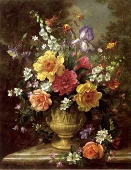 unknow artist Floral, beautiful classical still life of flowers.112 oil painting image